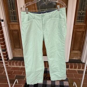 Eddie Bauer Mint Green Casual Pants